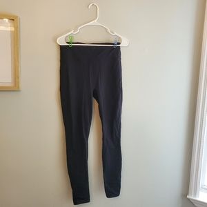 Fabletics classic high rise black leggings with back phone pocket